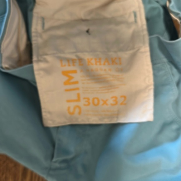 Haggar Men's Chinos in Teal - Picture 2 of 4